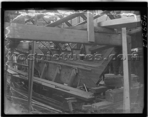 Fitting out at the Camper and Nicholsons yard in Gosport in 1936