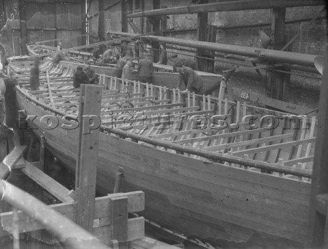 Fitting out at the Camper and Nicholsons yard in Gosport in 1936