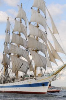 Mir at The start of the falmouth to portugal tall ship race