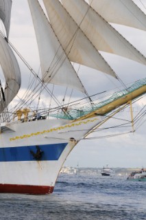 Mir at The start of the falmouth to portugal tall ship race