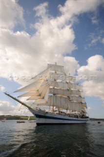 Mir at The start of the falmouth to portugal tall ship race