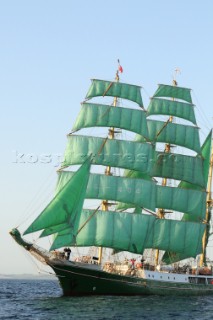 Alexander von Humbolt from germany at The start of the falmouth to portugal tall ship race