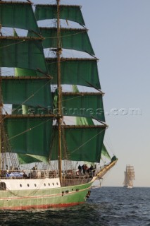 Alexander von Humbolt from germany at The start of the falmouth to portugal tall ship race