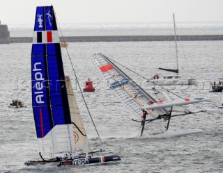 Sailing Americas Cup World Series from Plymouth in the United Kingdom.