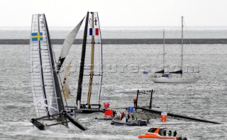 Sailing Americas Cup World Series from Plymouth in the United Kingdom.