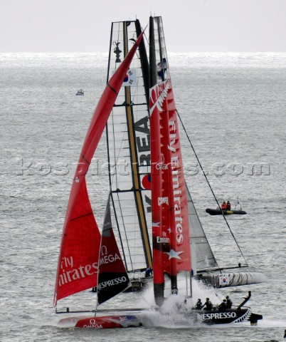 Sailing Americas Cup World Series from Plymouth in the United Kingdom