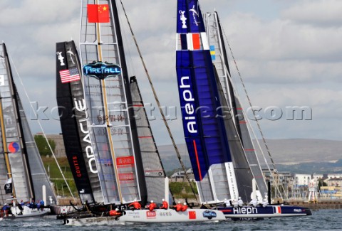 Sailing Americas Cup World Series from Plymouth in the United Kingdom