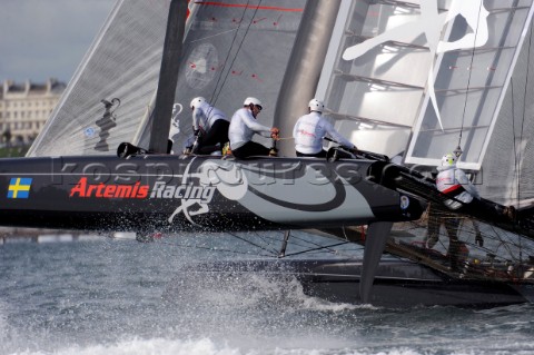 Sailing Americas Cup World Series from Plymouth in the United Kingdom