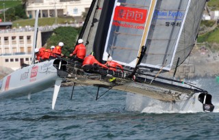 Sailing Americas Cup World Series from Plymouth in the United Kingdom.