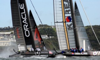 Sailing Americas Cup World Series from Plymouth in the United Kingdom.