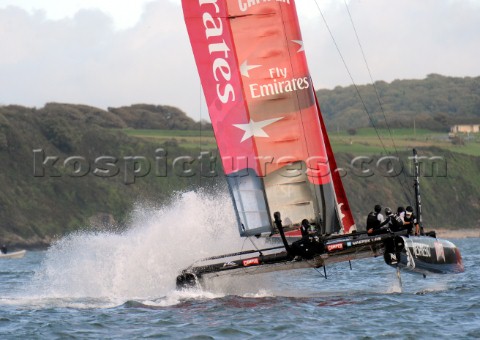 Sailing Americas Cup World Series from Plymouth in the United Kingdom