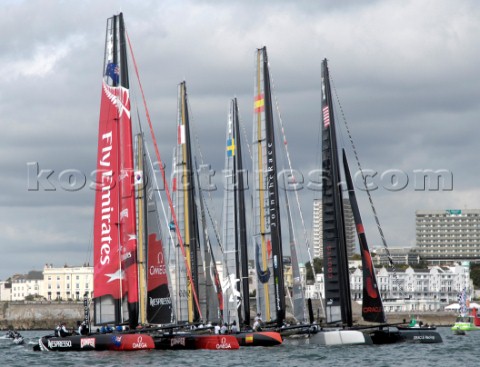 Sailing Americas Cup World Series from Plymouth in the United Kingdom