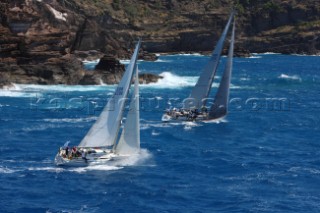 Northern Child and Sam racing at the 2015 RORC Caribbean 600, regatta