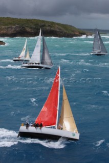 Urga Burga and Northern Child racing at the 2015 RORC Caribbean 600, regatta