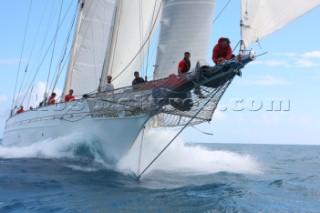 Adela racing at the 2015 RORC Caribbean 600, regatta