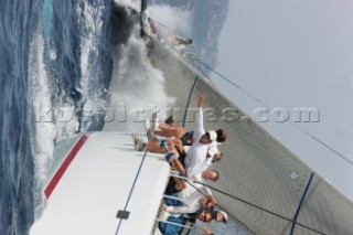 Maxi Yacht Rolex Cup, Porto Cervo, Sardinia 2010. HIGHLAND FLING; SINGULARITY