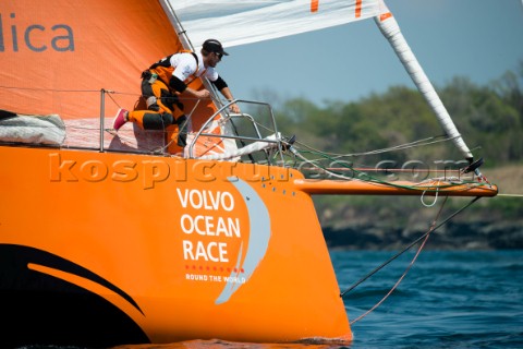 The start of the Volvo Ocean Race Newport  Lisbon leg