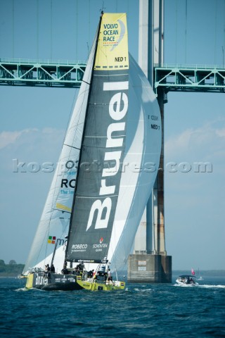 The start of the Volvo Ocean Race Newport  Lisbon leg