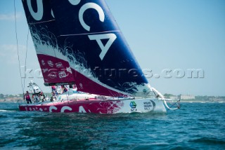 The start of the Volvo Ocean Race: Newport - Lisbon leg.