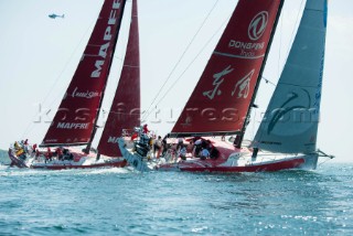 The start of the Volvo Ocean Race: Newport - Lisbon leg.