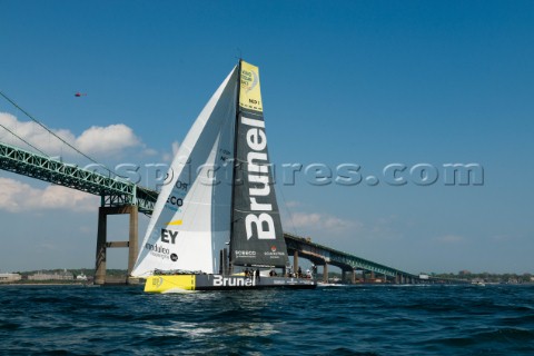 The start of the Volvo Ocean Race Newport  Lisbon leg