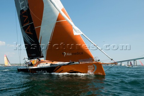 The start of the Volvo Ocean Race Newport  Lisbon leg