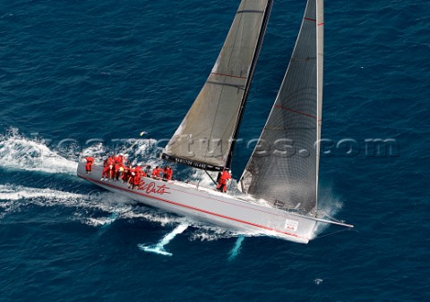 Wild Oats XI sailing during the Hamilton Race Week 2008