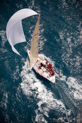 Hitchhiker sailing during the Hamilton Race Week 2008