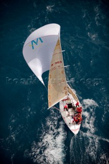 Hitchhiker sailing during the Hamilton Race Week 2008