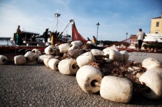 Fishnet in Rovinj harbour