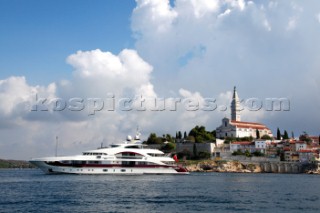 Superyacht Quinta Essentia in Rovinj, Croatia.