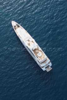 Lady Lara seen off the south coast near Cannes, France.