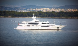 Lady Lara seen off the south coast near Cannes, France.