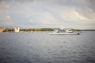 Lady Lara seen off the south coast near Cannes, France.