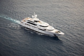 Lady Lara seen off the south coast near Cannes, France.