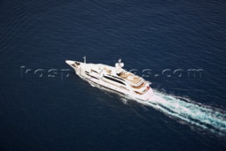 Lady Lara seen off the south coast near Cannes, France.