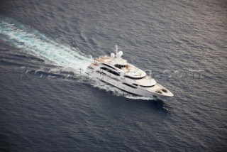 Lady Lara seen off the south coast near Cannes, France.