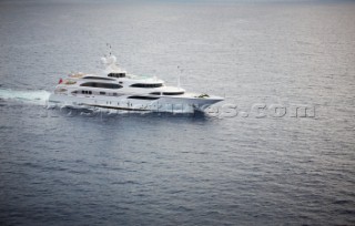 Lady Lara seen off the south coast near Cannes, France.