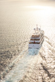 Lady Lara seen off the south coast near Cannes, France.