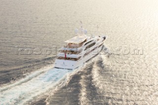 Lady Lara seen off the south coast near Cannes, France.