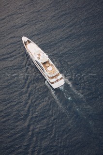 Lady Lara seen off the south coast near Cannes, France.