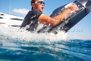 Man using a seabob