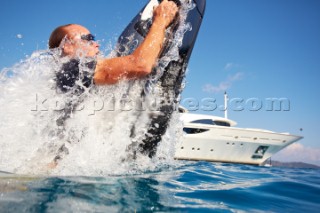 Man using a seabob