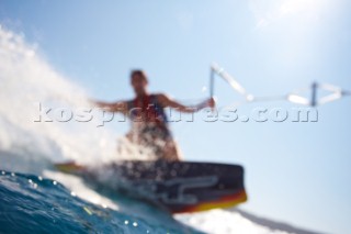 Man wakeboarding