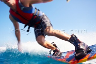 Man wakeboarding