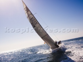 Yacht Ice Lolly sailing in the mediterranean sea