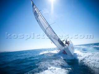 Yacht Ice Lolly sailing in the mediterranean sea