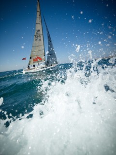 Yacht Ice Lolly sailing in the mediterranean sea