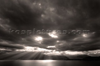 Seascape seen from Nafplio, Greece