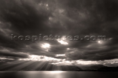 Seascape seen from Nafplio Greece